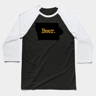 Iowa Beer IA Baseball T-Shirt